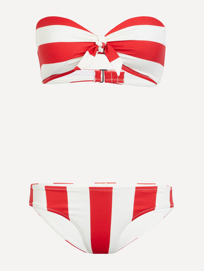 Paper London Porto bandeau bikini top at Collagerie