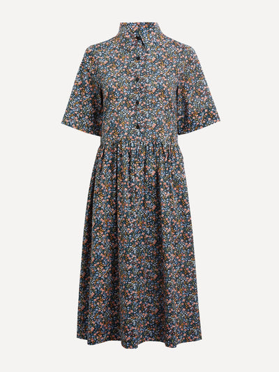 Liberty Phoebe and jo tana lawn cotton gallery shirtdress at Collagerie