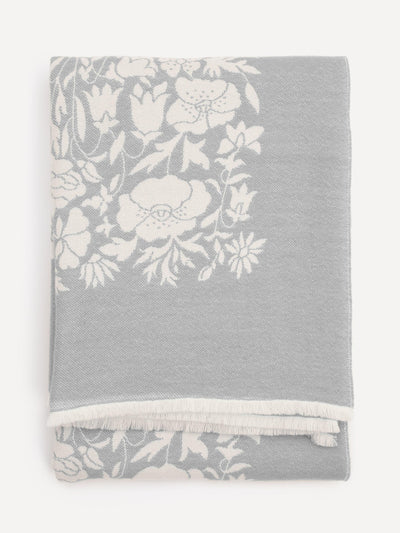 Liberty Poppy Dawn wool throw at Collagerie