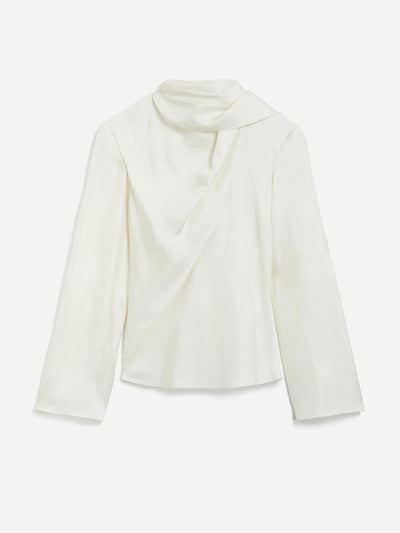 Róhe Foulard silk blouse at Collagerie