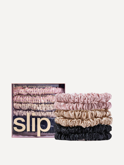 Slip Skinny silk scrunchies (set of 6) at Collagerie