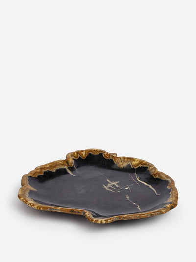 Soho Home Balfern petrified wood platter large at Collagerie