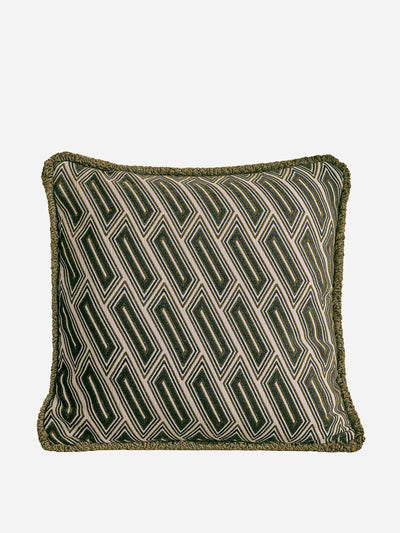 Soho Home Vende olive square cushion at Collagerie