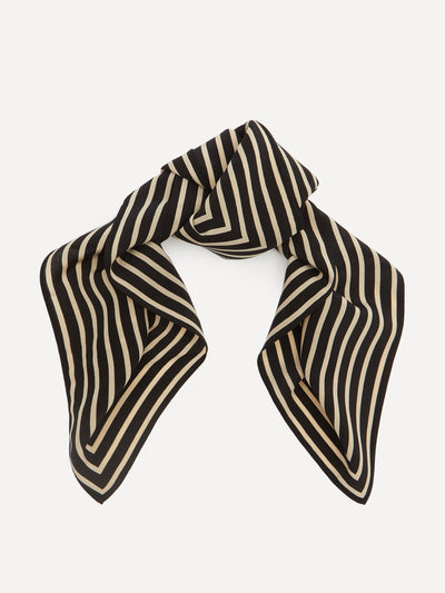 Totême Signature monogram silk scarf at Collagerie