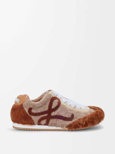 Loewe Ballet Runner 2.0 in shearling at Collagerie