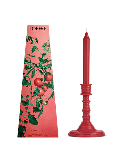 Loewe Tomato Leaves wax candlestick at Collagerie