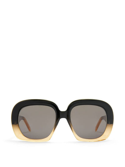 Loewe Eyewear Square halfmoon acetate sunglasses at Collagerie