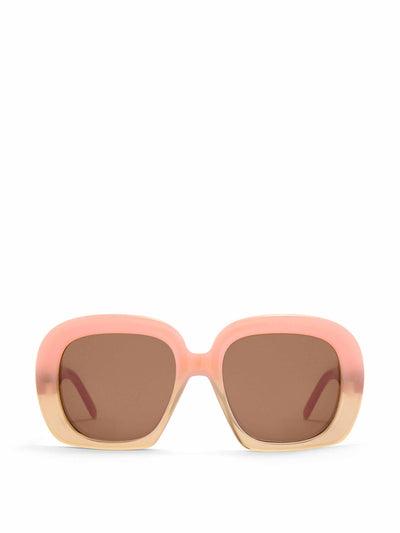 Loewe Square halfmoon sunglasses in acetate at Collagerie