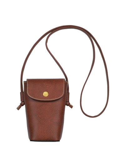 Longchamp Epure phone case with leather lace at Collagerie
