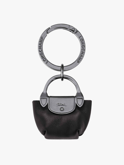 Longchamp Le Pliage Xtra keyring in black at Collagerie