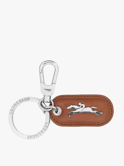 Longchamp Le Pliage Xtra keyring in cognac at Collagerie