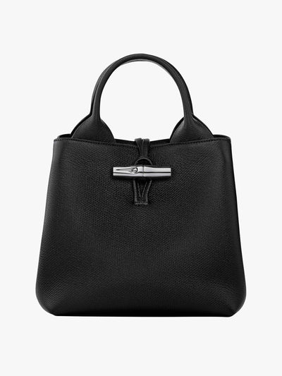 Longchamp Le Roseau S black handbag at Collagerie