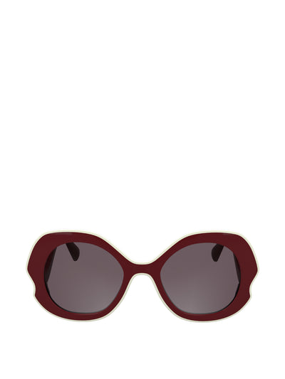 Longchamp Plant-based resin sunglasses in Beetroot at Collagerie