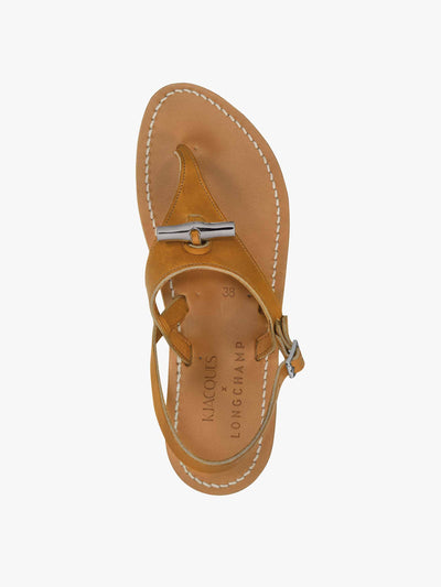 Longchamp Natural leather sandals at Collagerie