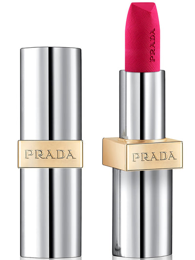 Prada Monochrome Hyper Matte lipstick in Fuxia at Collagerie