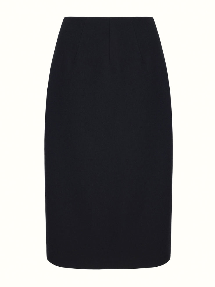 Lorinda pencil skirt in black double crepe Skirt Emilia Wickstead    - Collagerie