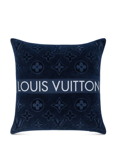 Louis Vuitton LVacation blue beach pillow at Collagerie