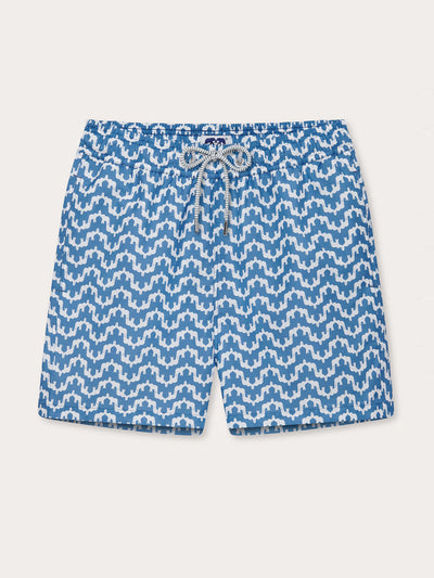 Love Brand & Co Men's elephant palace blue staniel swim shorts at Collagerie