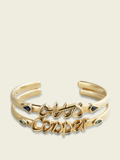 Lucy Delius Bespoke name bangle at Collagerie