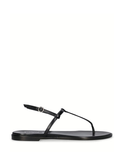 Aeyde Nala nappa leather flat sandals at Collagerie