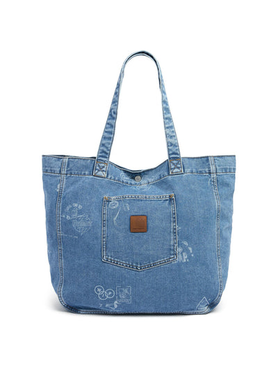 Carhartt WIP Maitland Stamp denim tote bag at Collagerie