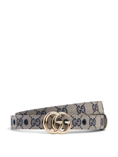 Gucci GG Marmont canvas belt at Collagerie