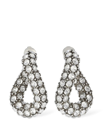 Isabel Marant Funky ring crystal hoop earrings at Collagerie