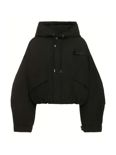 Jacquemus La Parka Caraco cropped parka with hood at Collagerie