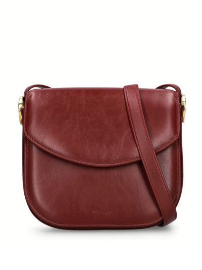 Jil Sander Medium Coin leather crossbody bag at Collagerie