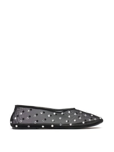 Khaite Marcy embellished mesh flat shoes at Collagerie