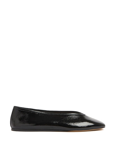 Le Monde Beryl Luna patent leather ballerina flats at Collagerie