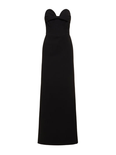 Magda Butrym Strapless wool blend long dress at Collagerie