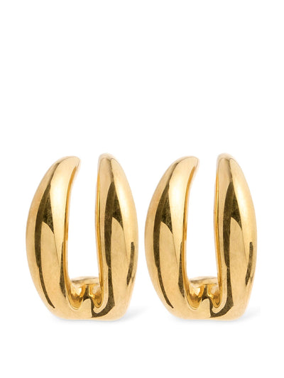 Panconesi Double Moon hoop earrings at Collagerie