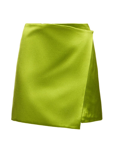 Philosophy Di Lorenzo Serafini Duchesse satin mini skirt at Collagerie