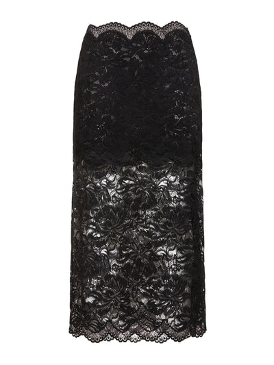 Rabanne Stretch lace midi skirt at Collagerie