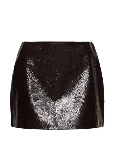 The Frankie Shop Mary crackled faux leather mini skirt at Collagerie