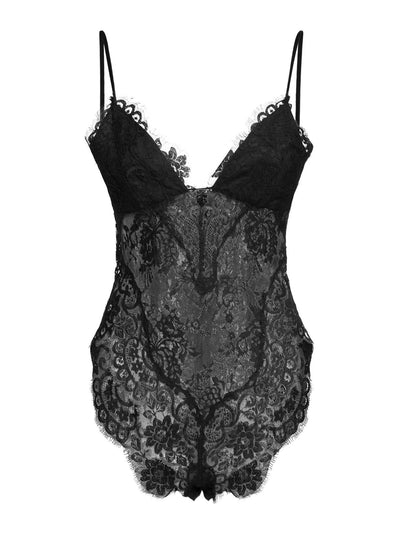 Zimmermann Illustration cotton blend lace bodysuit at Collagerie