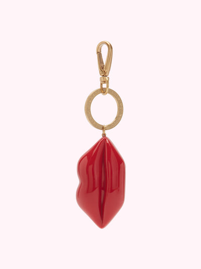 Lulu Guinness Lulu red lips keyring at Collagerie
