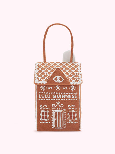 Lulu Guinness Gingerbread house clutch bag at Collagerie