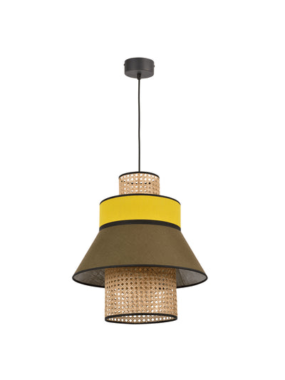 Luminesy Green and yellow pendant light at Collagerie