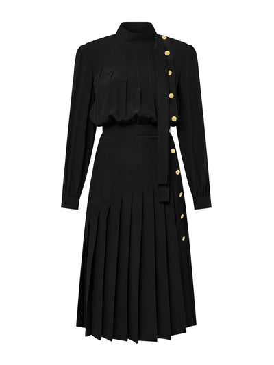 Louis Vuitton Long-sleeved pleat dress at Collagerie