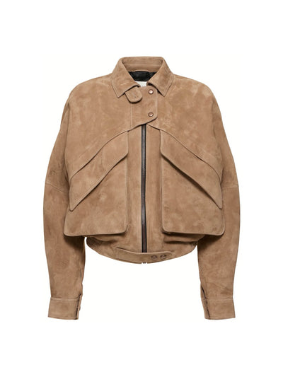 Magda Butrym Suede leather jacket at Collagerie