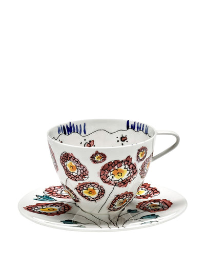 Marni By Serax Anemone cups & saucers (set of 2) at Collagerie