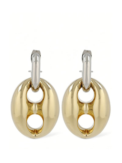 Rabanne Xtra Eight Dang earrings at Collagerie