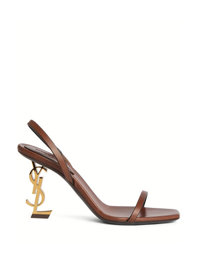 Saint Laurent Opyum leather sandals at Collagerie