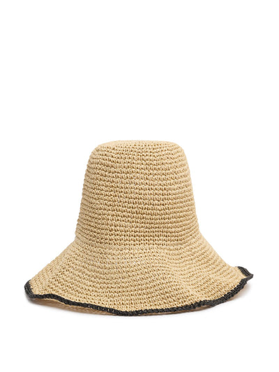 Totême Woven paper hat at Collagerie