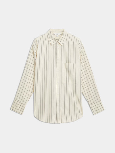 Marks & Spencer Pure cotton striped button through shirt at Collagerie