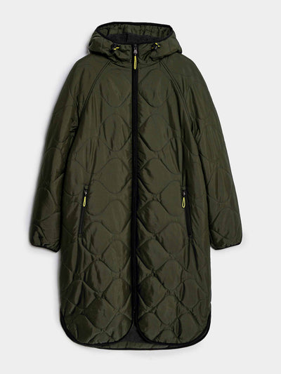 M&S Fleece lined longline parka at Collagerie