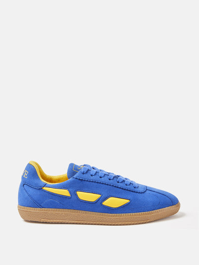 SAYE Modelo '70 trainer in blue and yellow at Collagerie