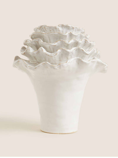 M&S Medium floral ceramic vase at Collagerie